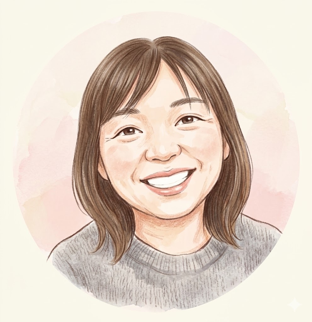 代表の似顔絵